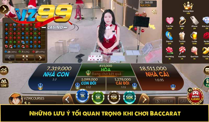 Baccarat - Trò chơi bài Casino đẳng cấp chơi trực tuyến 9 Những lưu ý tối quan trọng khi chơi Baccarat